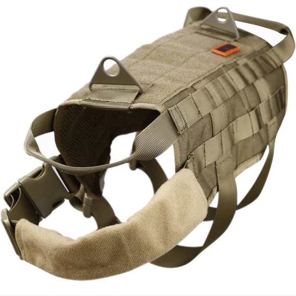 OneTigris Black Tactical Dog Training Vest Harness